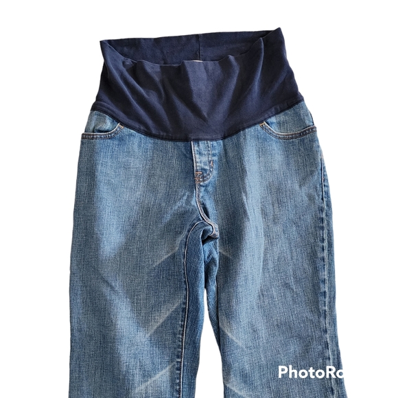 Gap Long and Lean ankle flare jeans size 8 maternity - Picture 2 of 7